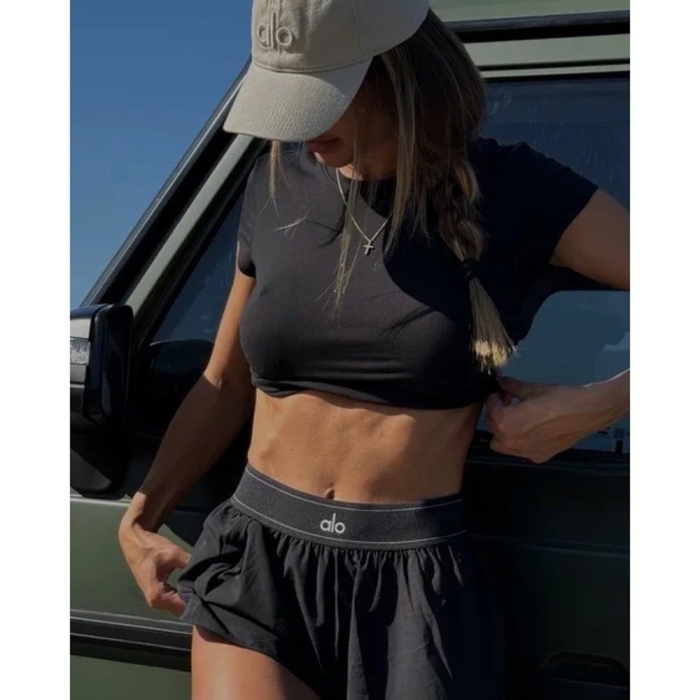Alo Yoga Match Point Short Black S - Picture 8 of 13